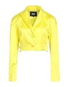 Gcds Woman Blazer Yellow Size L Polyester, Elastane In Yellow