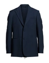 Fendi Man Blazer Navy Size 40 Virgin Wool, Polyester In Navy Blue