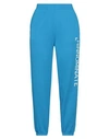 Hinnominate Woman Pants Azure Size M Cotton In Blue
