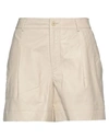 P.a.r.o.s.h P. A.r. O.s. H. Woman Shorts & Bermuda Shorts Beige Size L Lambskin