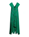 MES DEMOISELLES MES DEMOISELLES WOMAN MIDI DRESS GREEN SIZE 2 VISCOSE