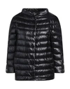 Herno Woman Puffer Black Size 6 Polyamide, Polyester, Cotton In Black