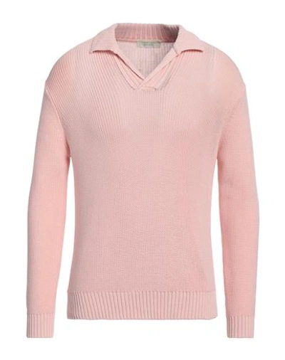 Filippo De Laurentiis Man Sweater Pink Size 40 Cotton