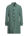 Boglioli Man Overcoat & Trench Coat Sage Green Size 38 Polyamide, Cotton