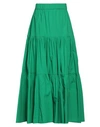 Rose A Pois Rosé A Pois Woman Maxi Skirt Green Size 8 Cotton