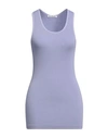 Acne Studios Woman Tank Top Lilac Size M Viscose, Elastane In Purple
