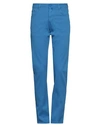 Jacob Cohёn Man Pants Azure Size 35 Cotton, Lyocell, Elastane, Polyester In Blue