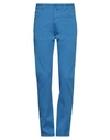 Jacob Cohёn Man Pants Azure Size 38 Cotton, Lyocell, Elastane, Polyester In Blue