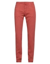 Jacob Cohёn Man Pants Brick Red Size 35 Cotton, Lyocell, Elastane, Polyester