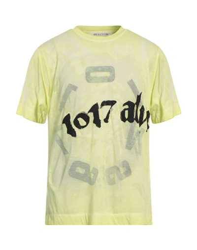 Alyx 1017  9sm Man T-shirt Yellow Size M Cotton, Polyester