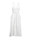 White Wise Woman Maxi Dress White Size 10 Tencel, Polyester