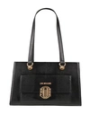 Love Moschino Woman Handbag Black Size - Recycled Polyurethane In Black
