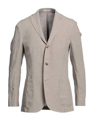 Boglioli Man Blazer Grey Size 44 Linen