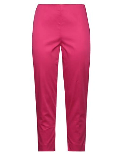 Clips Woman Pants Fuchsia Size L Cotton, Elastane In Pink