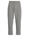 Woc Writing On Cover Man Pants Grey Size L Polyester, Viscose, Elastane