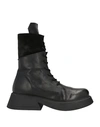 1725.a Woman Ankle Boots Black Size 11 Leather