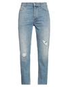 Department Five Department 5 Man Denim Pants Blue Size 33 Cotton In Blue