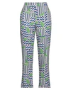 Petit Chapeau Woman Pants Green Size 10 Viscose In Green