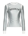 Nike Woman T-shirt Light Grey Size Xl Polyamide, Elastane In Grey