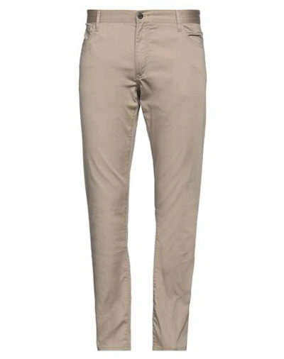 Armani Exchange Man Pants Khaki Size 38 Cotton, Polyester, Elastane In Beige
