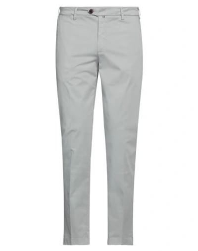 Baronio Man Pants Light Grey Size 34 Cotton, Elastane In Grey