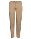 Baronio Man Pants Sand Size 35 Cotton, Elastane In Beige