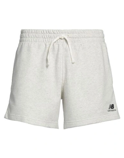 New Balance Man Shorts & Bermuda Shorts Light Grey Size 4 Cotton, Polyester