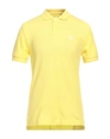 Fred Perry Man Polo Shirt Yellow Size L Cotton