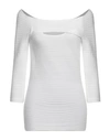 Liviana Conti Woman Sweater White Size 4 Viscose, Polyamide