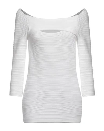 Liviana Conti Woman Sweater White Size 4 Viscose, Polyamide