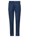 Grey Daniele Alessandrini Man Pants Blue Size 30 Polyester, Viscose In Blue