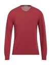 Altea Man Sweater Brick Red Size S Cotton