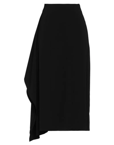 Rose A Pois Rosé A Pois Woman Midi Skirt Black Size 6 Polyester, Elastane