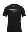 Armani Exchange Man T-shirt Black Size Xxl Cotton In Black