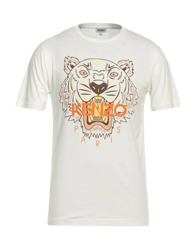 Kenzo Man T-shirt White Size S Cotton