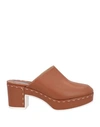 Baldinini Woman Mules & Clogs Brown Size 8 Leather