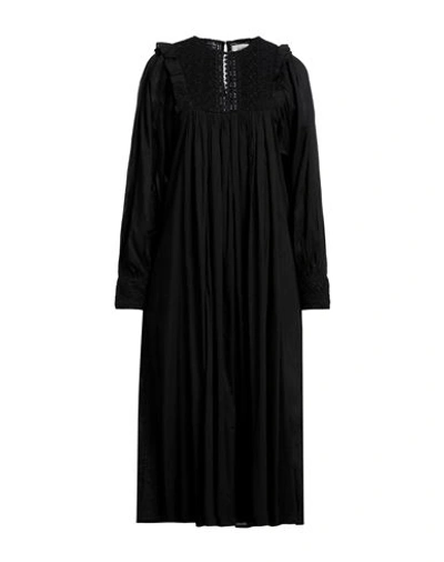 Skall Studio Woman Midi Dress Black Size 8 Organic Cotton