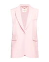 Dmn Paris Woman Blazer Pink Size 2 Viscose, Virgin Wool, Elastane