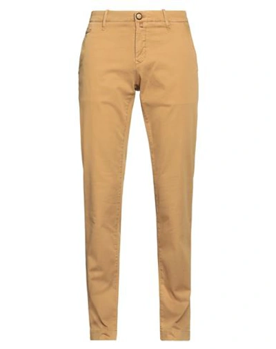 Jacob Cohёn Man Pants Camel Size 35 Cotton, Lyocell, Elastane In Beige