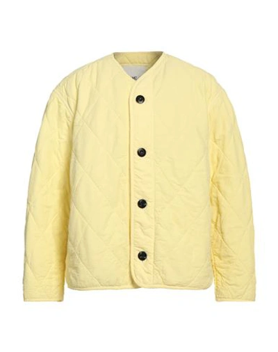 Oamc Man Down Jacket Yellow Size L Recycled Polyamide In Yellow