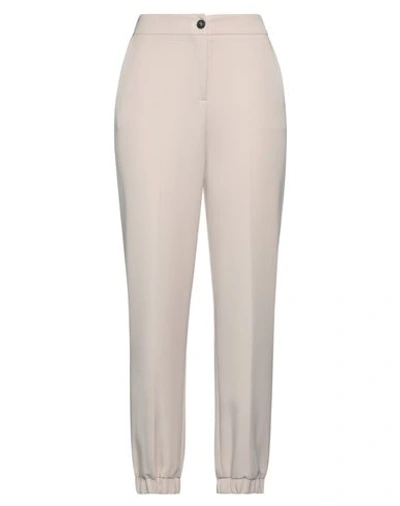 Kartika Woman Pants Beige Size 6 Polyester, Viscose, Elastane