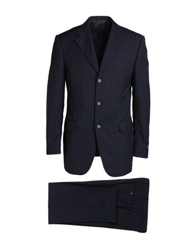 Canali Man Suit Midnight Blue Size 38 Virgin Wool