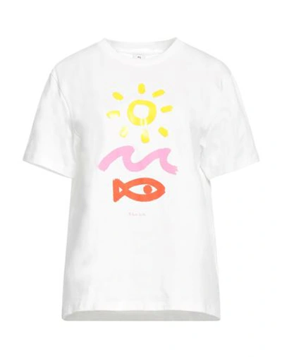 Ps By Paul Smith Ps Paul Smith Woman T-shirt White Size L Cotton