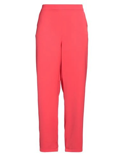 Xandres Woman Pants Red Size 22 Recycled Polyester