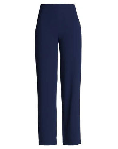 Xandres Woman Pants Blue Size 4 Recycled Polyester