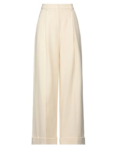 Sportmax Ivory Cotton Canale Trouser In Cream