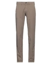 40weft Man Pants Military Green Size 28 Cotton, Elastane In Beige