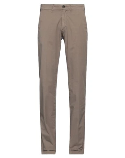 40weft Man Pants Military Green Size 28 Cotton, Elastane In Beige