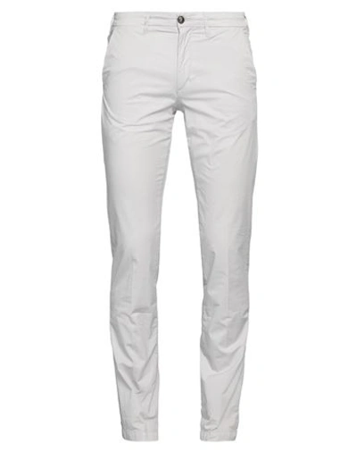 40weft Man Pants Light Grey Size 30 Cotton, Elastane In Grey