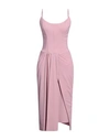 Chiara Boni La Petite Robe Woman Midi Dress Pastel Pink Size 6 Polyamide, Elastane